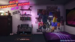 Low-Poly 80s Teenage Room Pack Low-poly 3D model