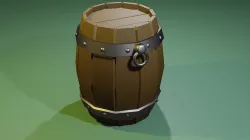 Low-poly Barell Low-poly 3D model