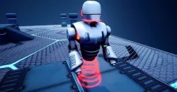 Low Poly Robot - Rigged and animated  Low-poly 3D model