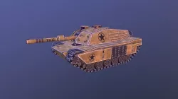 low poly tank Low-poly 3D model