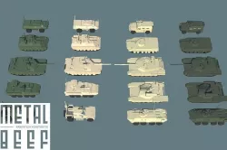 Low-Poly Tanks Pack Low-poly 3D model