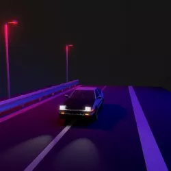 Lowpoly car Toyota AE86 Trueno  Low-poly 3D model
