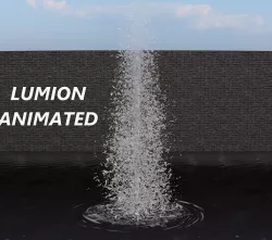 Lumion fountain - animated Low-poly 3D model
