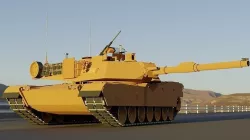M1A2 Abrams  Low-poly 3D model
