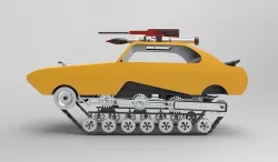 Mad max furry car 3D model