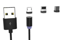 magnetic cable USB types 3D model