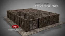 Medieval Prison Block 3D model