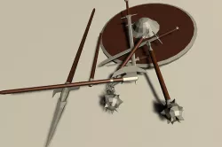 Medieval weapons pack 3D model