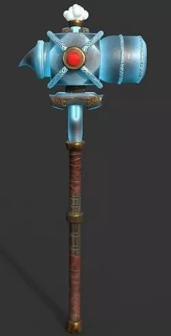 Mighty Crystal Energy Hammer 3D model