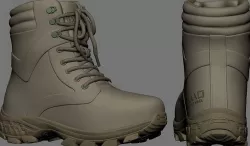 Military boot 3D model