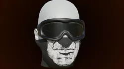 Military Mask and Goggles Batman Design Low-poly 3D model