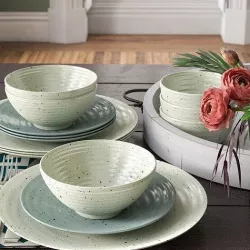 Mixed Siterra 16 Piece Dinnerware Set Service for 4 3D model