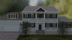 Modern  realistic house 3D model