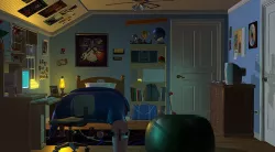 Nineties Teen Bedroom - Low Poly 3D model