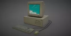 old pc Low-poly 3D model