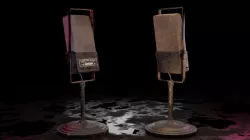 Old Retro Electro Voice Microphone 3D model
