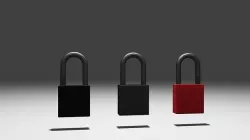 padlock lowpoly Game-ready Low-poly 3D model