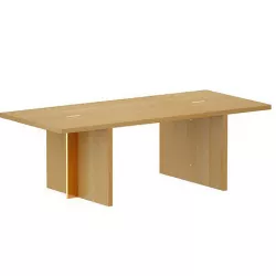 Paradox Natural Oak Dining Table Crate and Barrel 3D model