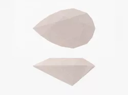 Pear Cut Diamond - 3D Printable 3D model