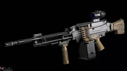 PMS STAL-51 Machine Gun - Models and Textures Low-poly 3D model