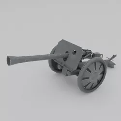Raketenwerfer 43 Puppchen anti-tank rocket launcher Low-poly 3D model