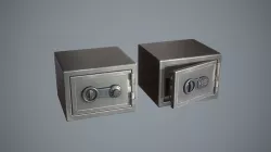 Safebox locker micro Game-ready Low-poly 3D model