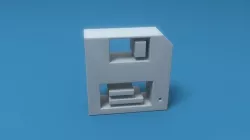 Save Icon Low-poly 3D model