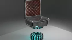 sci-fi bar stool Low-poly 3D model