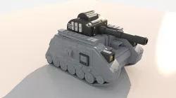 Sci-Fi Mecha Tank Military Vehicle 3D model