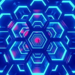 Scifi Hexa Corridors  3D model