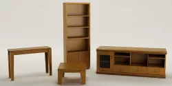  SET OF ROOM FURNITURE RUSTIC 3D model