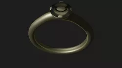 Simple Diamond Ring Low-poly 3D model