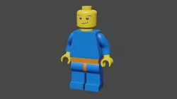 Simple Lego guy 3D model