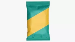 Small snack package mockup 03 3D model