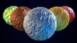 Smart fur material Texture