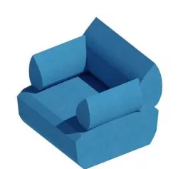 SOFA AZUL 3D model