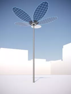 Solar Battery Light - Flower 3D model