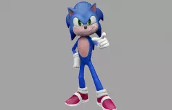 sonic cartoon Model  3D model