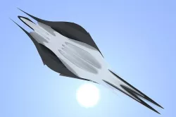 Spaceship Racer 3D Sci-Fi  Low-poly 3D model