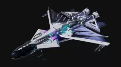 Spaceship with Cockpit Low-poly 3D model