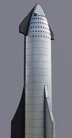 SpaceX Starship 3D model