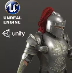 Special Knight  Low-poly 3D model