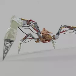 Steampunk bossfight 3D model