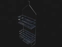 Steel Bath Flat Wire Steel Shower 3D model