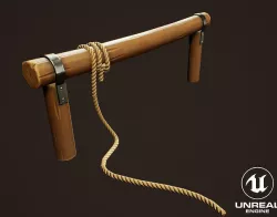 Stylized Western Hitching Hail Low-poly 3D model