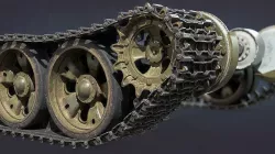 T-55 Tank Chassis 3D model