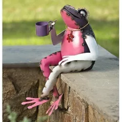 Tea Sipping Frog Garden Art 3D model