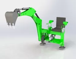 Tractor Excavator 3D model