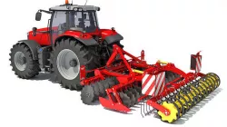 Tractor with Disc Harrow 3D model
