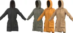 TRENCH PARKA 3D model